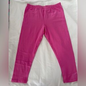 NWT:Pink OR Purple (Lilac) Girls cotton blend spandex Capri Leggings-Size:M &XL
